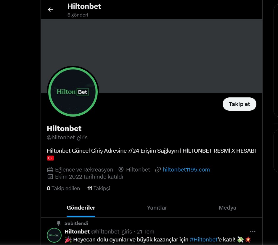 Hiltonbet Twitter